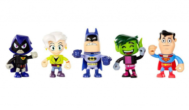 Набор фигурок Юные титаны, вперед! Рэйвен, Бетмен, Бист бой, Супермэн Teen Titans Go!