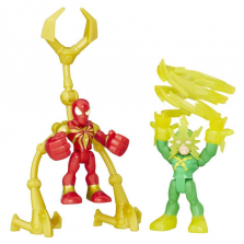 Marvel Super Hero Adventures 2.5 inch Action Figure - Iron Spider and Marvel's Electro