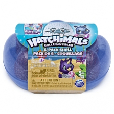 Hatchimals CollEGGtibles, Mermal Magic 6 Pack Shell Carrying Case with Season 5 Hatchimals CollEGGtibles (Color May Vary
