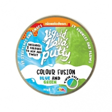 Nickelodeon Liquid Lava Putty Colour Fusion Blue and Green