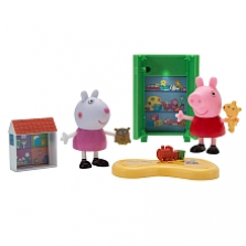 PEPPA PIG - Little Rooms Playset - Playdate Fun