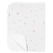 Kushies Baby Portable Changing Pad Flannel - Pink Scribble Stars