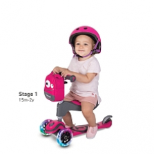 smarTrike - T1 scooTer - Pink with lights