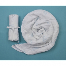 BBZanimo muslin swaddle blanket - Sheep, Aqua