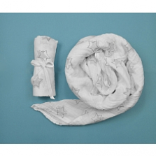 BBZanimo muslin swaddle blanket - Stars, Grey