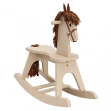 Storkcraft Wooden Rocking Horse - Driftwood