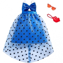 Barbie Fashions Pack, Blue Polka-Dot Dress