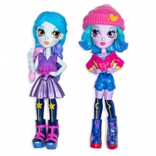 Off The Hook Style BFFs, Naia & Mila (Concert), 4-inch Small Dolls with Mix and Match Fashions and Accessories