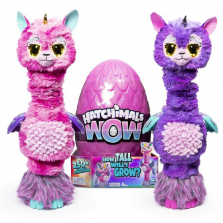 Hatchimals WOW, Llalacorn 32-Inch Tall Interactive Hatchimal with Re-Hatchable Egg (Styles May Vary) 049875