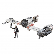 Star Wars Force Resistance Action Figures - Ski Speeder and Captain Poe Dameron
