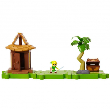 Mario Bros U Micro Land 3 Pack - Link Island'Village theme