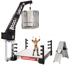 WWE Crash Cage Playset with Triple H 6 inch Figures