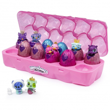 Hatchimals CollEGGtibles, Jewelry Box Royal Dozen 12-Pack Egg Carton with 2 Exclusive Hatchimals