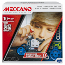 Meccano, Set 1, Quick Builds, STEAM Building Kit with Real Tools