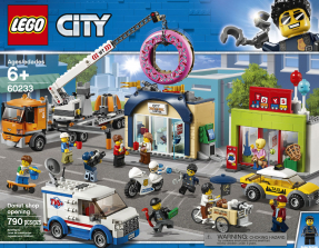 LEGO City Town Donut shop opening 60233