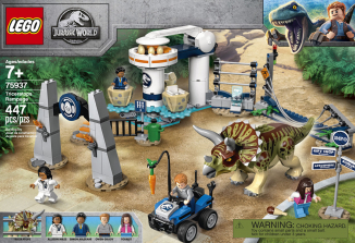 LEGO Jurassic Evolution World Triceratops Rampage 75937