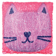 Style Lab Magic Sequin Pillow: Meow You Doin