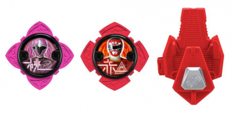 Power Rangers Ninja Steel Ninja Star Power Pack Set - (Red/Pink)