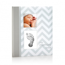 Pearhead Babybook - Chevron Grey