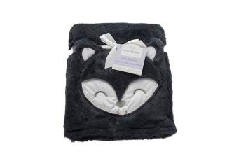 Koala Baby Fun Fur 3D Blanket Denim Fox