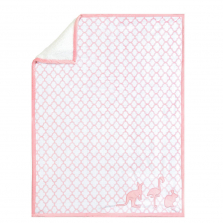 Just Born Dream Animal Print Blanket - Pink