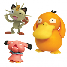 Pokémon Battle Figure Set 3-Pack - Meowth & Snubbull vs Psyduck
