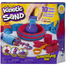 Kinetic Sand, Sandisfying Set with 2lbs of Sand and 10 Tools 063169