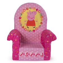 Marshmallow Furniture Children's Upholstered High Back Chair - Peppa Pig