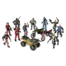 Special Forces 10 Figures & Vehicle Set