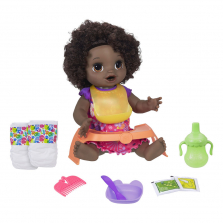 Baby Alive Happy Hungry Baby Black Curly Hair