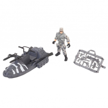 True Heroes Sentinel 1 Action Figures with Vehicles- Steel