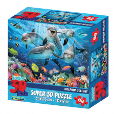 Howard Robinson Dolphin DelightÂ 63Â Piece Super 3D Puzzle