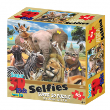 Howard Robinson Africa SelfieÂ 63 Piece Super 3D Puzzle