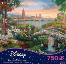 Ceaco The Disney Collection - 101 Dalmatians Puzzle by Thomas Kinkade Puzzle (750 Piece)