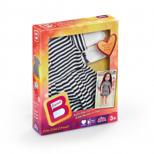 B Friends - Breton Stripe Dress Fashion Clothes for 18-inch Doll