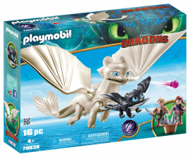 Playmobil - How To Train Your Dragon - Light Fury with Baby Dragon and Children