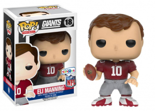 Funko POP! Football: NFL New York Giants 3.75 inch Action Figure - Eli Manning Throwback Jersey