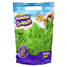 Kinetic Sand the Original Moldable Sensory Play Sand, Green, 2 Pounds