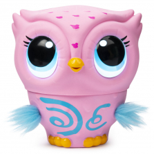 Owleez, Flying Baby Owl Interactive Toy with Lights and Sounds (Pink) 049859