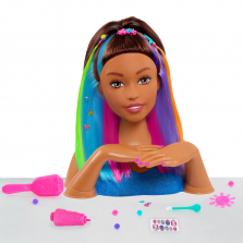 Barbie Rainbow Sparkle Deluxe Styling Head - Brown Hair - R Exclusive