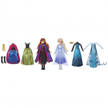 Disney Frozen Anna and Elsa Fashion Dolls with 6 Outfits - R Exclusive