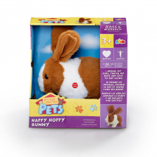 Pitter Patter Pets - Happy Hoppy Bunny Chocolate Brown and White - Colour may vary