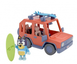 Игровой набор Блуи и семейный автомобиль Bluey