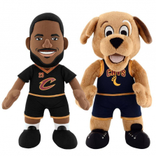 Bleacher Creature NBA Cleveland Cavaliers Dynamic Duo 10 inch Stuffed Figure - Moondog and Lebron