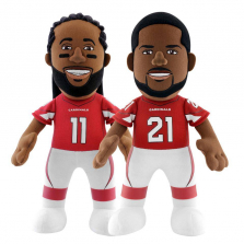 Bleacher Creature NFL Arizona Cardinals Dynamic Duo 10 inch Stuffed Figure - Fitzgerald and Peterson