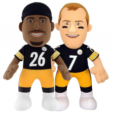 Bleacher Creatures NFL Pittsburgh Steelers Dynamic Duo 10 inch Stuffed Figure - Ben Roethlisberger and Le'Veon Bell