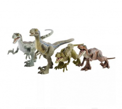 Эксклюзивный Игровой набор динозавров велоцирапторы Отряд Рапторов Jurassic World Raptor Squad