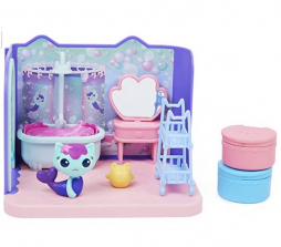 Игровой Набор Кукольный домик Габби ванная комната Primp and Pamper с фигуркой Mercat