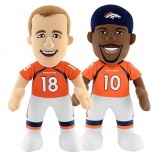 Bleacher Creature NFL Denver Broncos Dynamic Duo 10 inch Stuffed Figure - Manning and Sanders