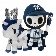 Bleacher Creatures MLB New York Yankees Tokidoki 8 inch Stuffed Figure - Skeleton Adios and Unicorno